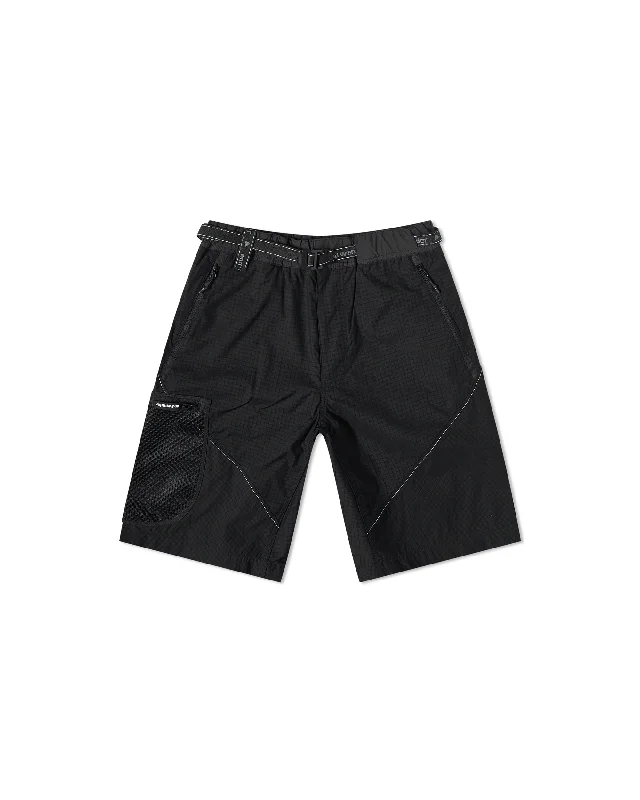 Breath Rip Short Pants - Black Cozy Knit Pants