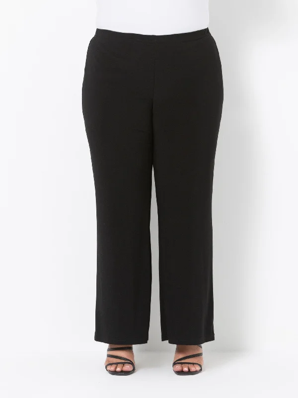 1015L Palazzo Pant - Longer Length Comfy Zip-Up Pants