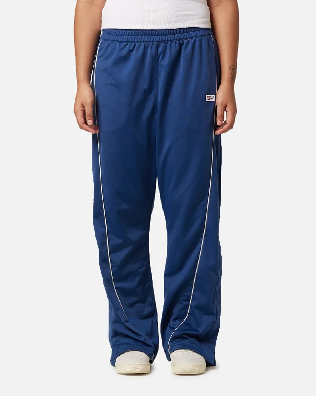 Reebok Women's Court-Side Basketball Track Pants Uniform Blue Cozy Jogger Leggings