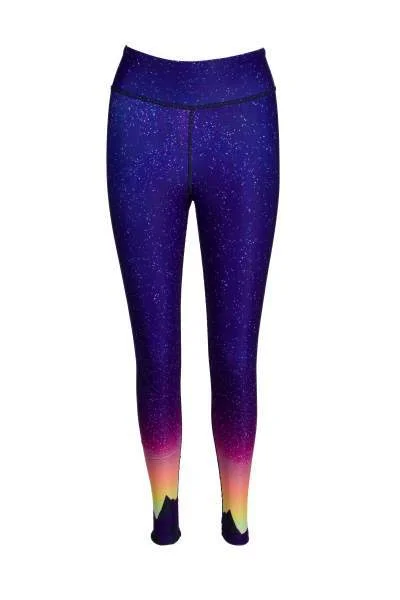 Northern Lights High Waist Yoga Pants Elegant Trouser Pants