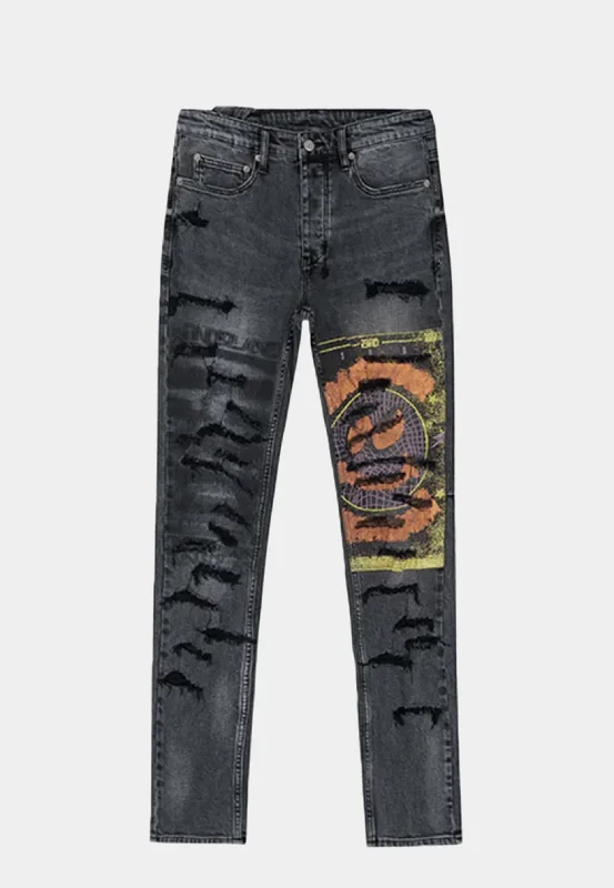 Ksubi Chitch Hardcore Angst Black Pants Black Trendy Velvet Pants
