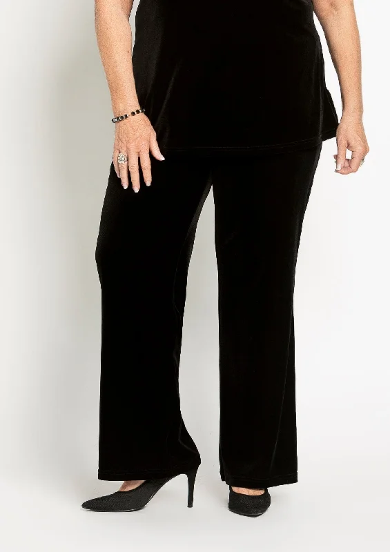 1093 Velvet Wide Leg Pant Formal Dress Pants