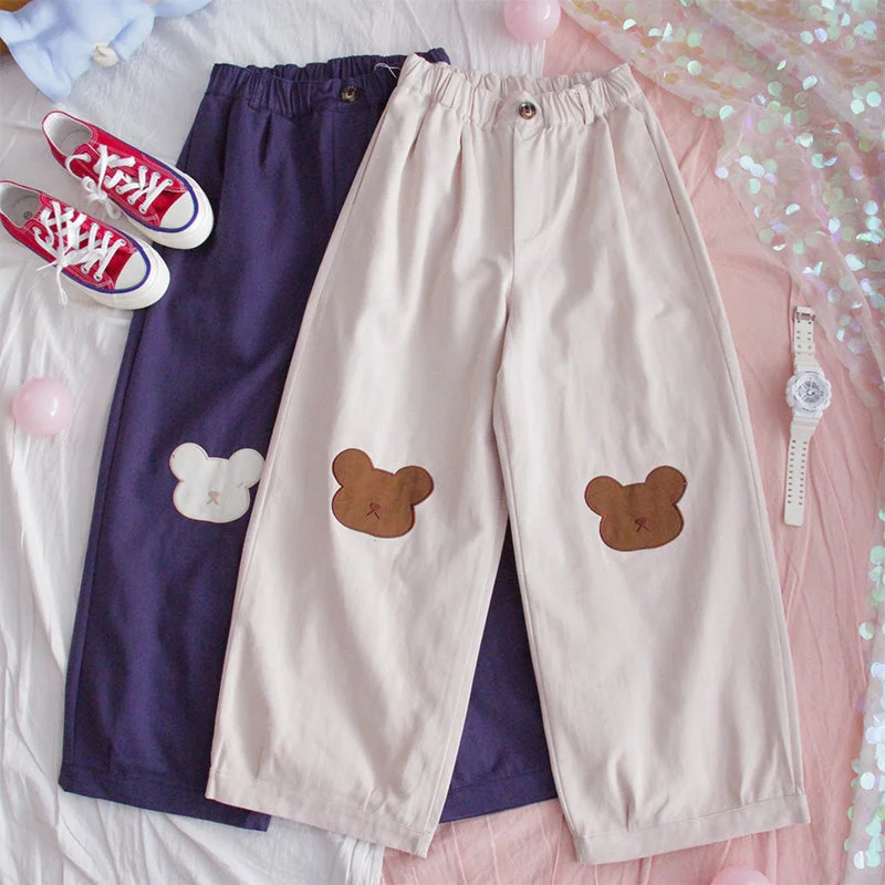 Harajuku style cute casual pants yv43166 Slim-Fit Khaki Pants