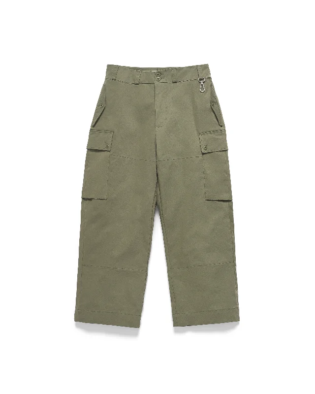 Utility Pant - Olive Elegant High-Waist Pants