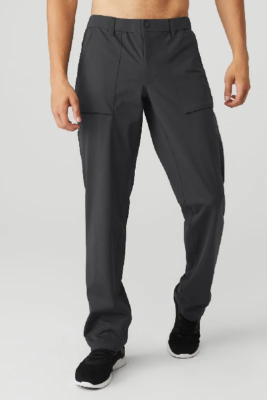 Block Pant - Anthracite Warm Wool Trousers