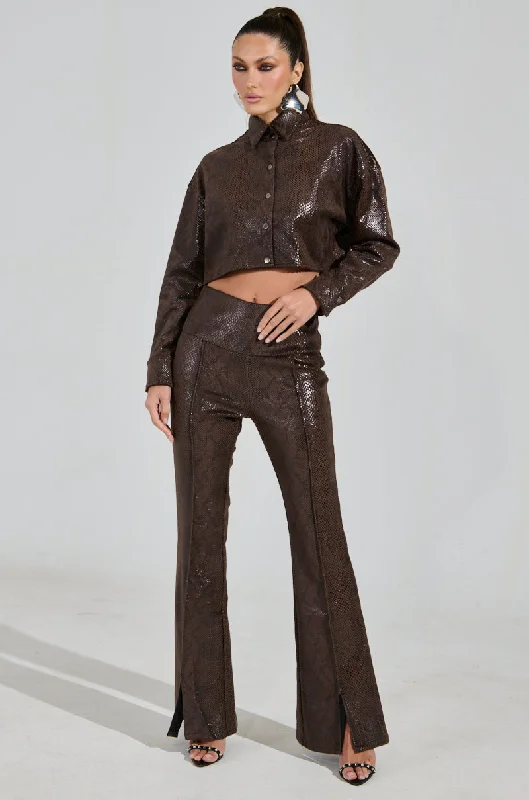 DROP IT LOW PANT WITH SLIT Casual Track Pants
