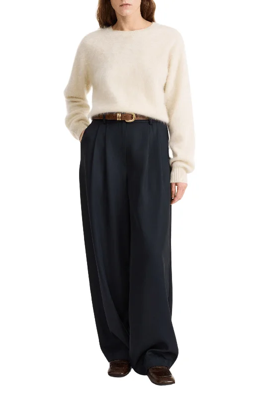 Carlien Pleated Wool Pants Trendy Palazzo Pants