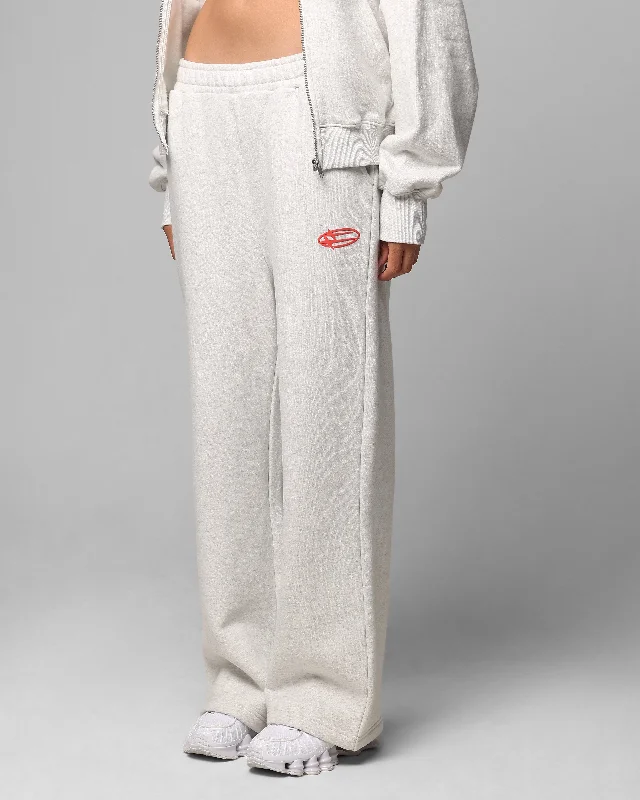 Loiter Celestial Sweat Pants Light Grey Marl Comfortable Fleece Pants