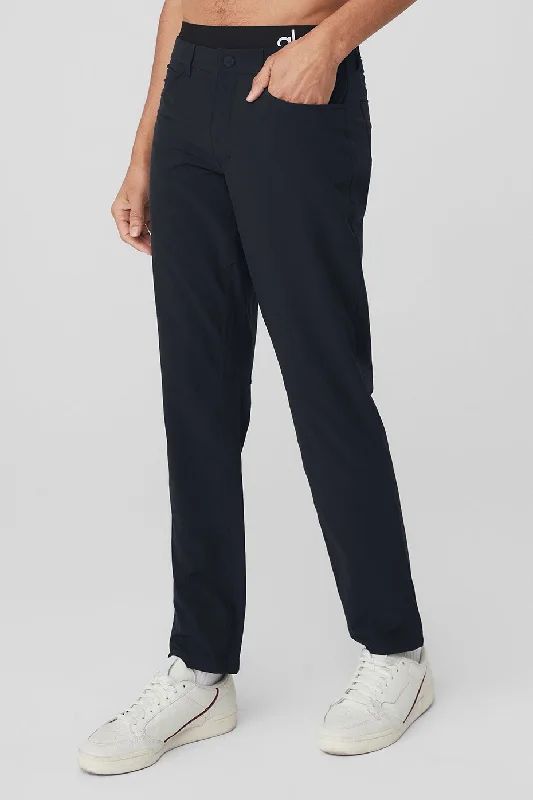 Day and Night Pant - Dark Navy Relaxed High-Waist Trousers
