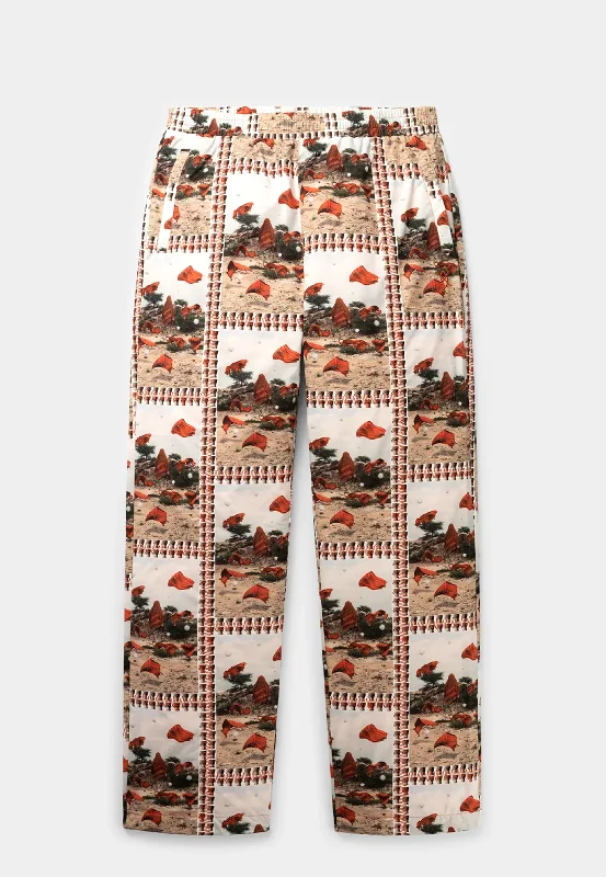 DAILY PAPER Rashid Pants - Multi-Colored Soft Sweatpants Style