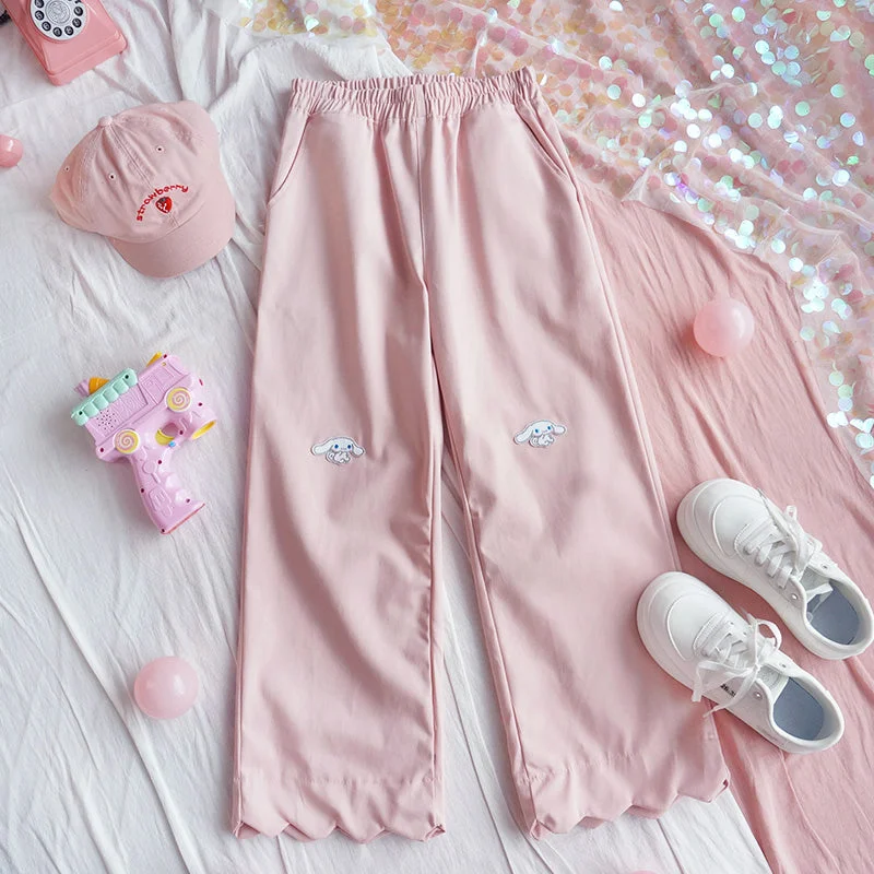 Cute lace casual pants YV43540 Classic Pleated Pants