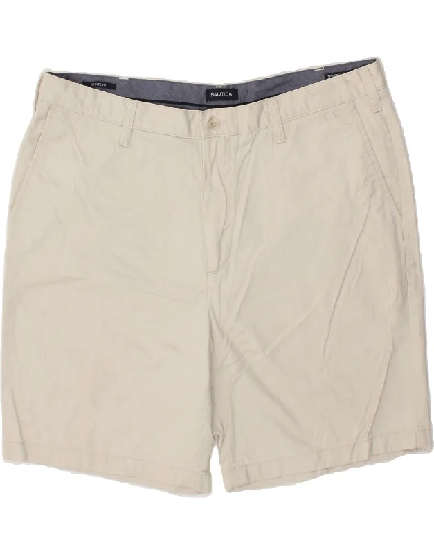 NAUTICA Mens The Deck Pant Classic Fit Chino Shorts W40 XL Beige Cotton Casual Lounge Pants