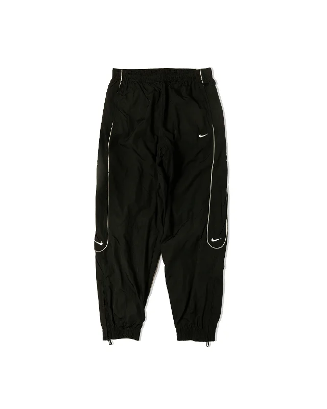 Solo Swoosh Track Pant - Black / White Soft Stretch Trousers