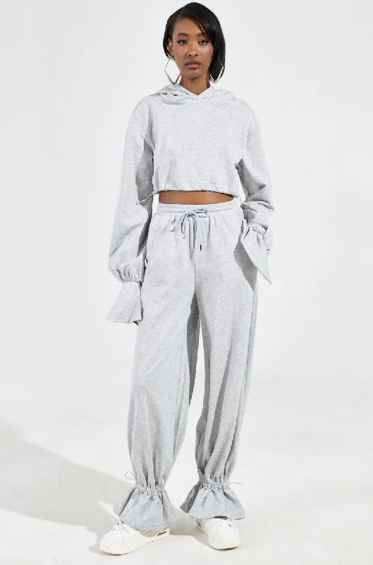 A CALM FLEX JOGGER PANT IN HEATHER GREY Stylish Casual Pants