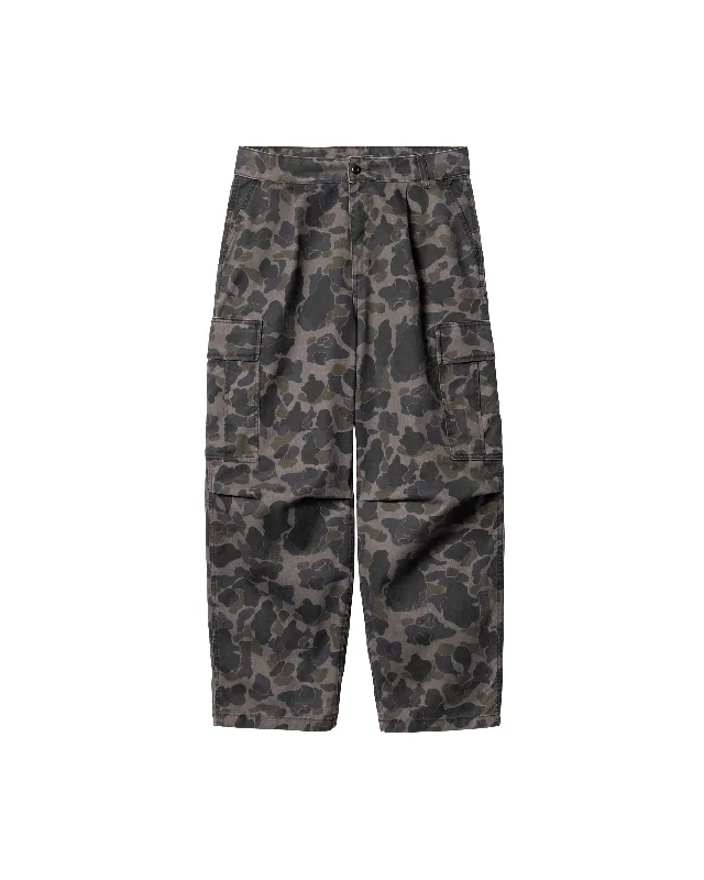 Cole Cargo Pant - Camo Duck / Grey Formal Linen Trousers