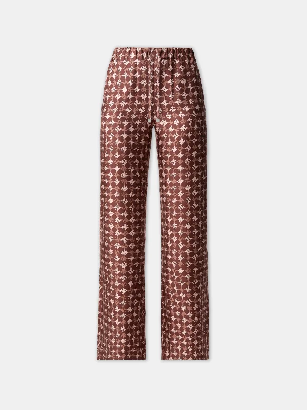 WOMEN - WOMEN'S MA QUAD PJ PANT - Chocolate Chic Wool Trousers