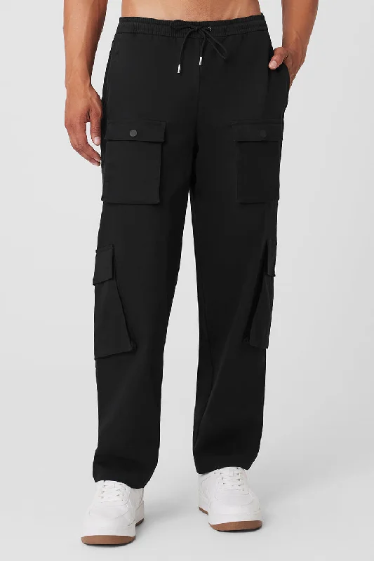 Northstar Cargo Pant - Black Trendy Wide-Leg Pants