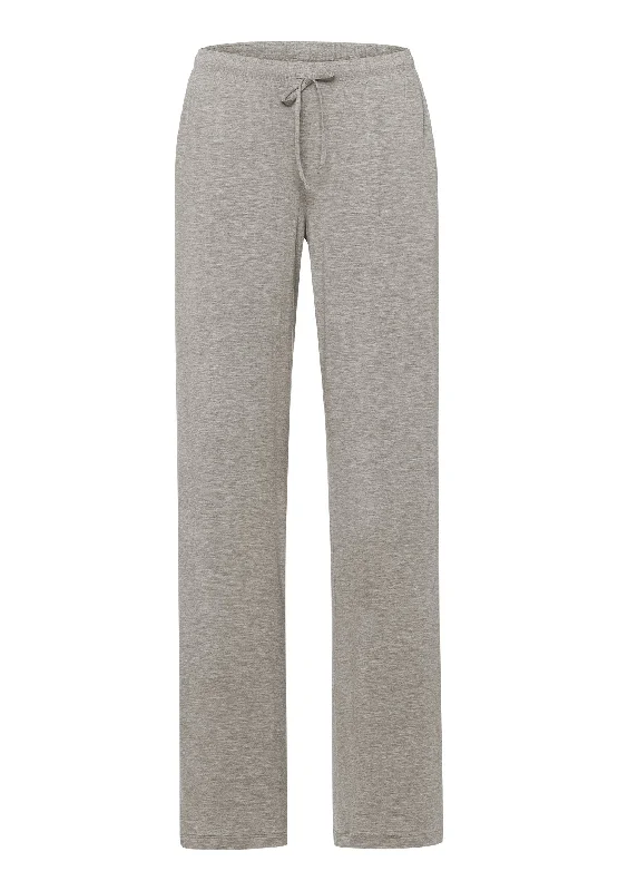 Natural Elegance Drawstring Lounge Pants | Grey Melange 74953-958 Classic Cropped Pants