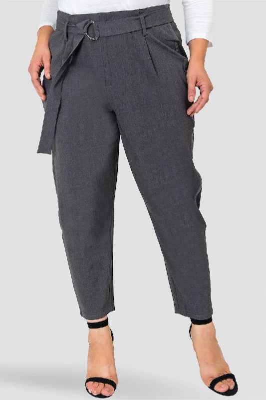 Standards & Practices Marina Pants - Charcoal Trendy Printed Pants
