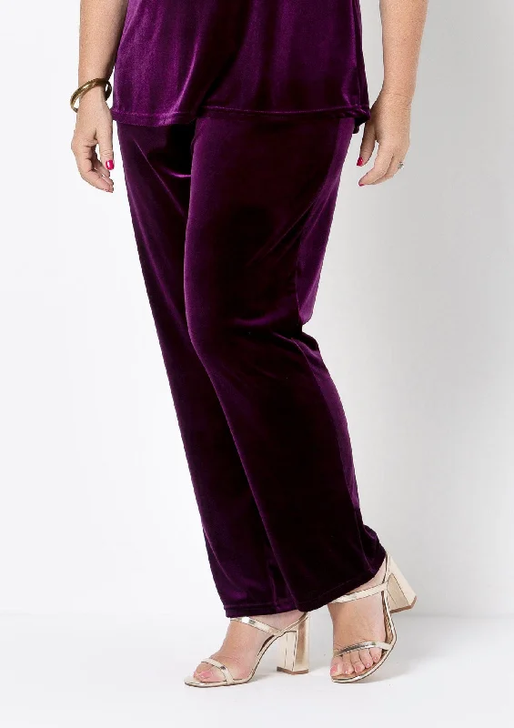 Velvet Pant Sleek Black Pants