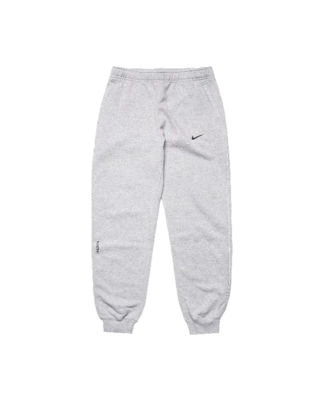 Nocta Fleece Pant - Dark Grey Heather / Matte Silver / Black Comfortable Jogging Pants