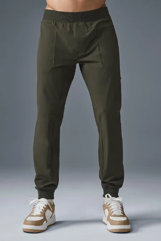 Co-Op Pant - Stealth Green Comfortable Denim Trousers