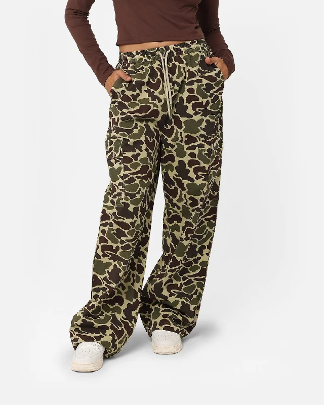 Stussy Women's Drew Cargo Beach Pants Camo Comfy Cargo Trousers