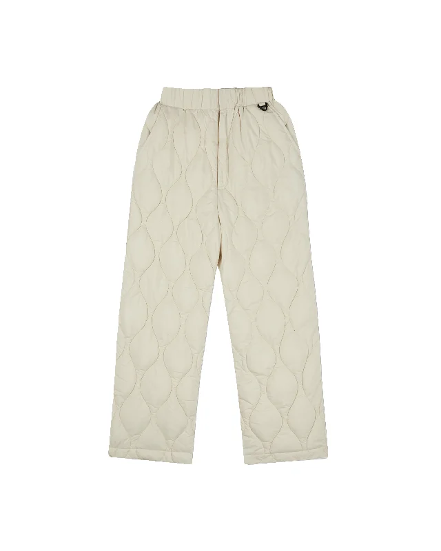 QUILTED PANT - BONE Comfy Athletic Pants