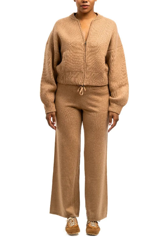 Sofi Brown Pants High-Waist Jogger Pants