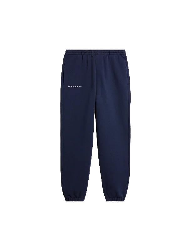 Womens 365 Heavyweight Track Pants—navy blue Comfy Zip-Up Pants