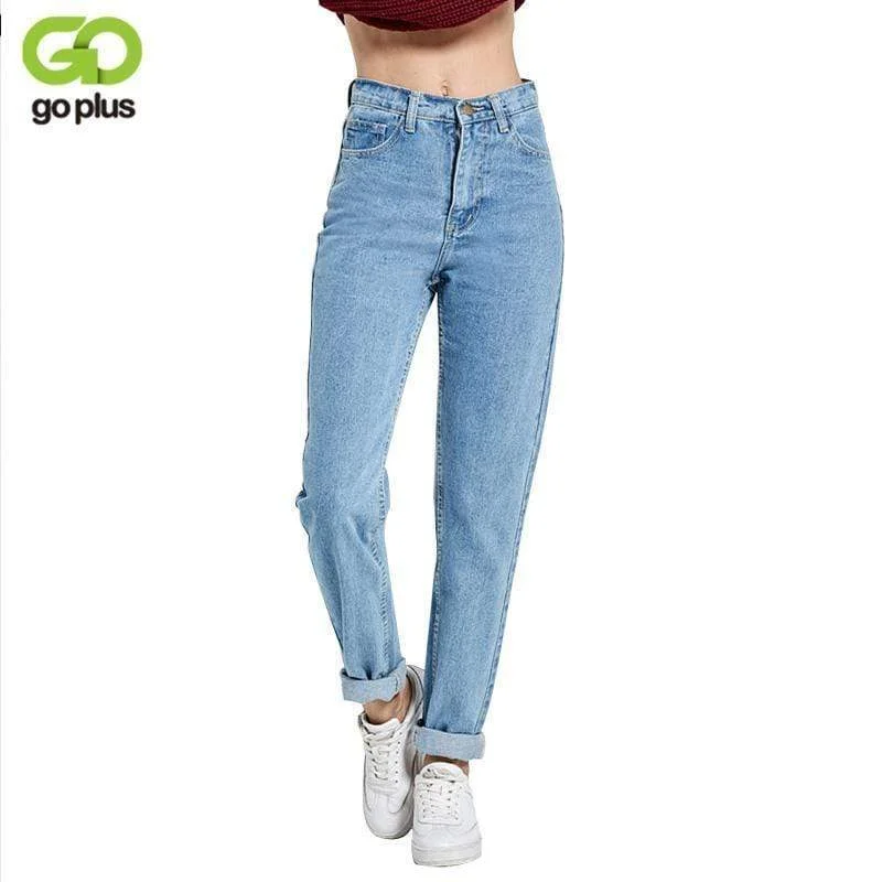 Pants For Women Straight Cut High waist Denim Pants Fashionable Button-Up Pants