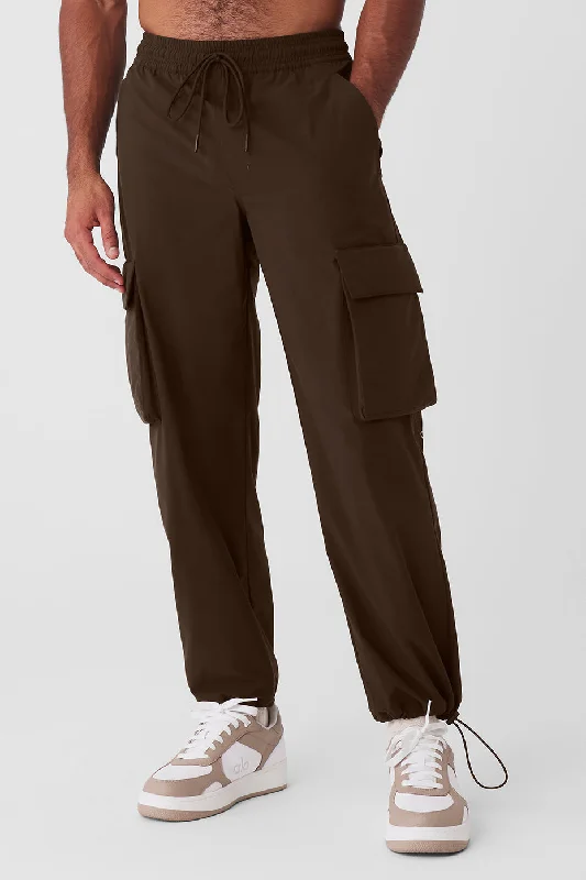 Voyage Utility Cargo Pant - Espresso Cozy Knit Pants