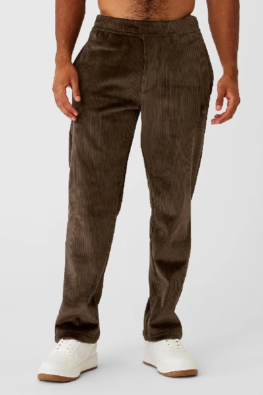 Velour Baller Pant - Espresso Cozy Maternity Pants