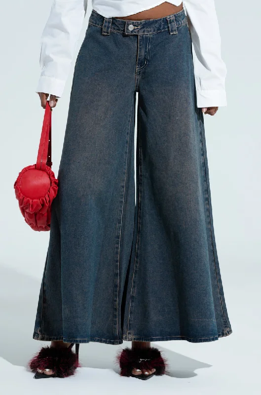 LOTS OF LOVE FOR YOU LOW RISE DENIM PANT Casual Track Pants