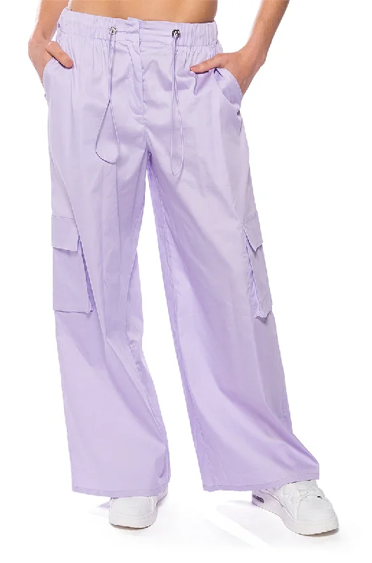 TWO STEP LIGHT WEIGHT WIDE LEG PANT Stylish Slim Trousers