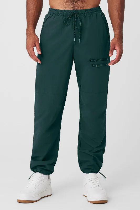 Takeaway Track Pant - Midnight Green Comfortable Denim Leggings