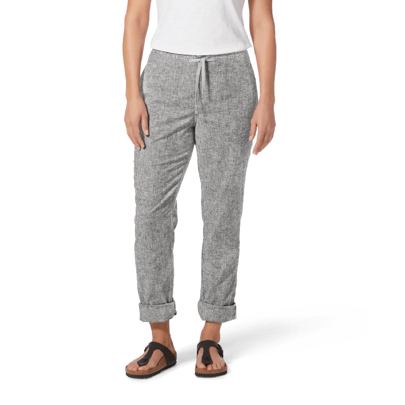 W's Hempline Tie Pant - Hemp & Recycled polyester Soft Wool Pants