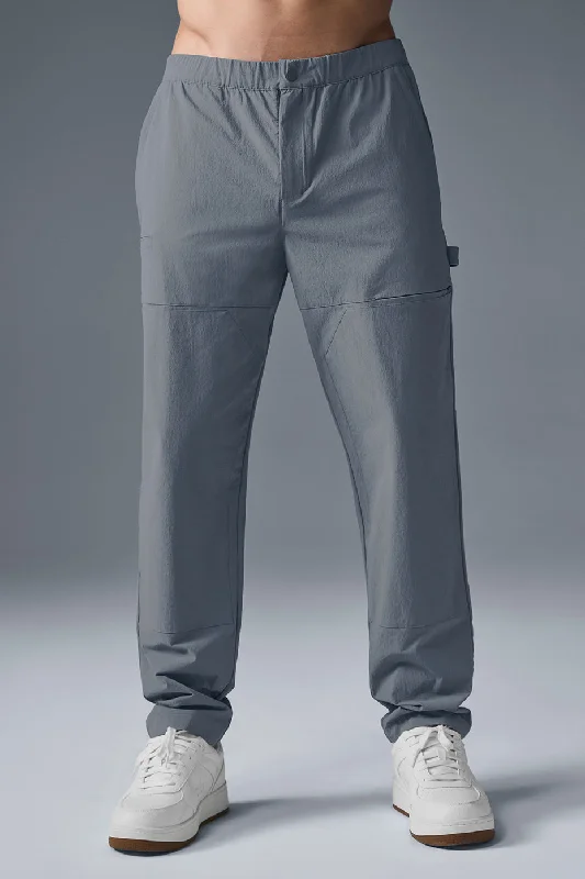 Co-Op Carpenter Track Pant - Steel Grey Trendy Printed Leggings