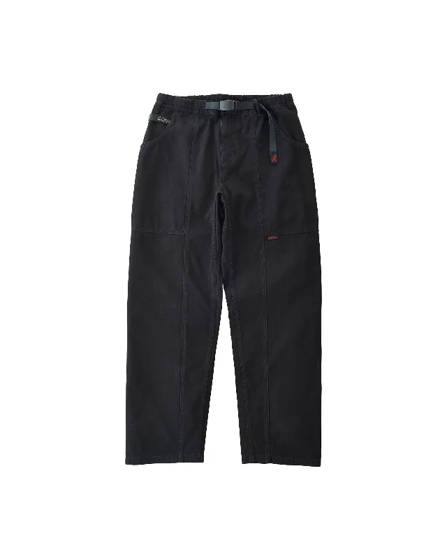 Gadget Pants - Black Trendy Wide-Legged Trousers