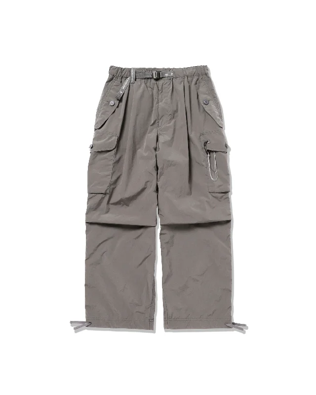 Oversized Cargo Pants - Grey Elegant Silk Pants