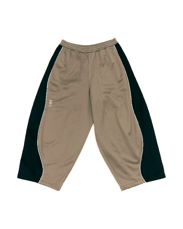 Contrast Poseidon Wide Leg Track Pant - Fog Soft Wool Pants
