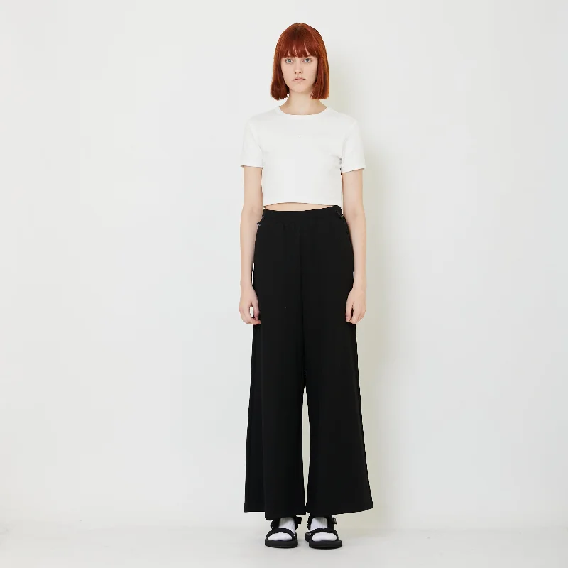 Women Combined Wide-Leg Pants - Black - SW2407087B Lightweight Linen Pants