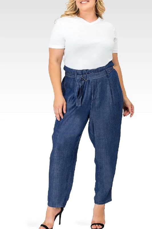 Standards & Practices Marina PaperBag Pants Casual Track Pants