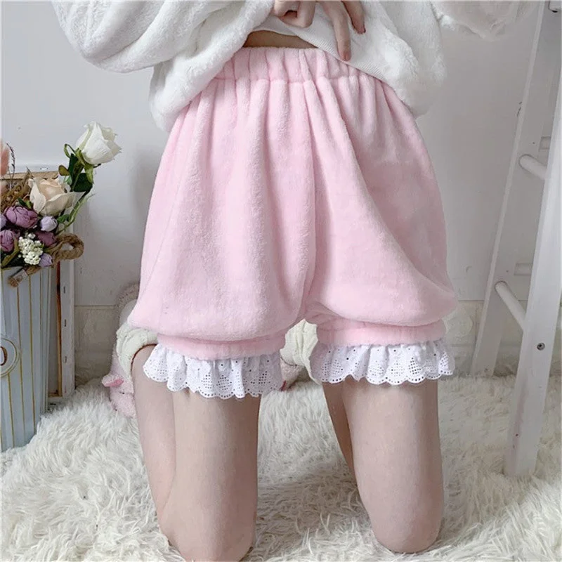 Cute lace pumpkin pants YV43444 Chic Checkered Pants