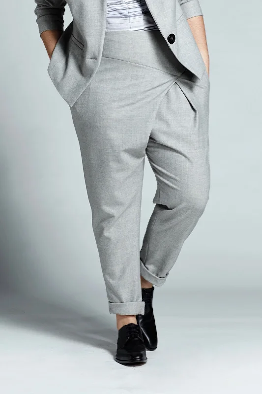 Shegul Wrap-Front Pant Classic Pleated Pants