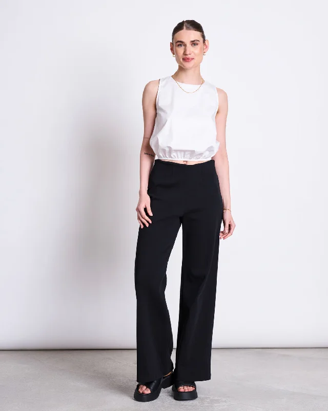 WIDE PANTS KOHRA BLACK GOTS Slim-Fit Leggings