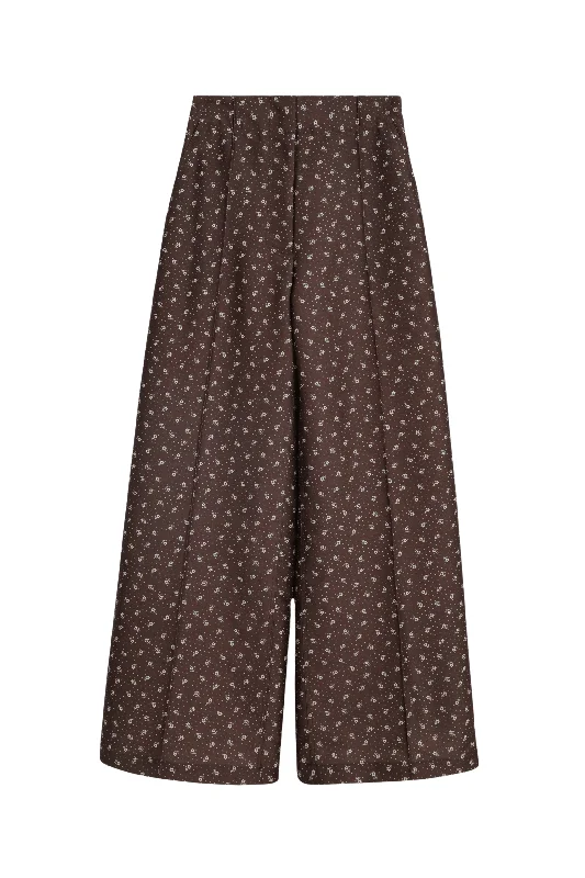 Barros Micro Floral Pant Stylish Paperbag Waist Pants