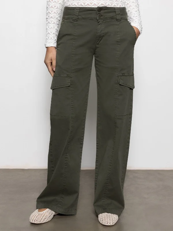 Rebel Standard Rise Straight Leg Pant Kalamata Comfortable Pleated Pants