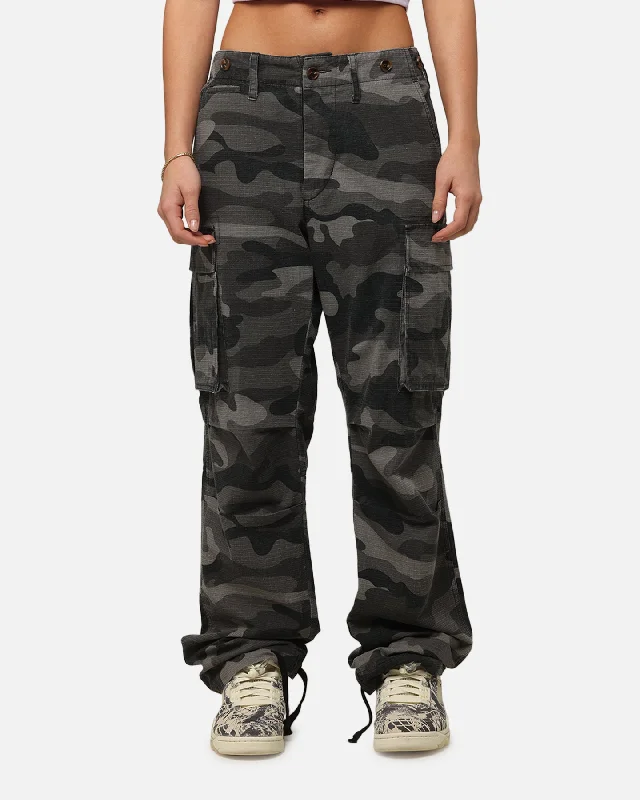 XXIII Torrent Cargo Pant Washed Black Camo Classic Pleated Pants