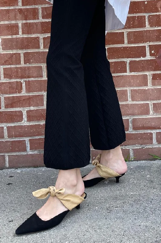 Kickit Pants In Black Comfortable Denim Trousers
